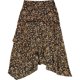 thumbnail image 1 of bar III Falda larga con gradas para mujer, negro, 14, 1 of 4