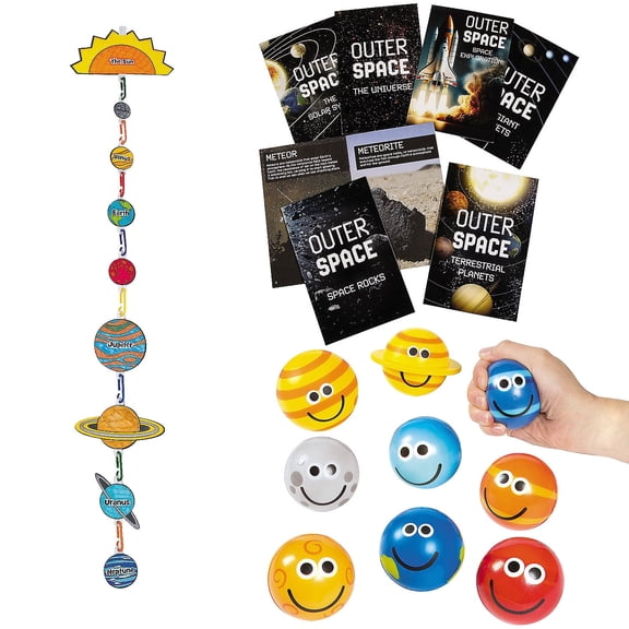 Fun Express Space & Solar System Learning Activity Kit for 24
