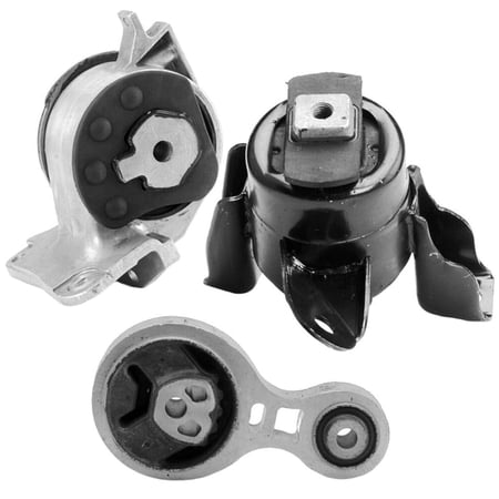 4M Auto Parts Right & Rear Engine Mounts With Left Automatic Transmission Mount 3PCS Set. Parts 3366 3285 3216. A5740 A4431 A5556