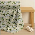 thumbnail image 4 of Soimoi Cotton Voile Fabric Leaves & Lily Floral Print Fabric by The Yard 56 Inch Wide, 4 of 7