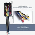 thumbnail image 3 of Caja de relés de fusibles, bloque de fusibles y caja de relés, reemplaza, bloque de relés de 6 ranuras, caja de relés precableada, portafusibles , 24V 24V 4 pines, 3 of 8
