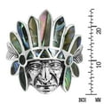 thumbnail image 5 of Indian Style Abalone Inlay .925 Silver Ring-10, 5 of 6