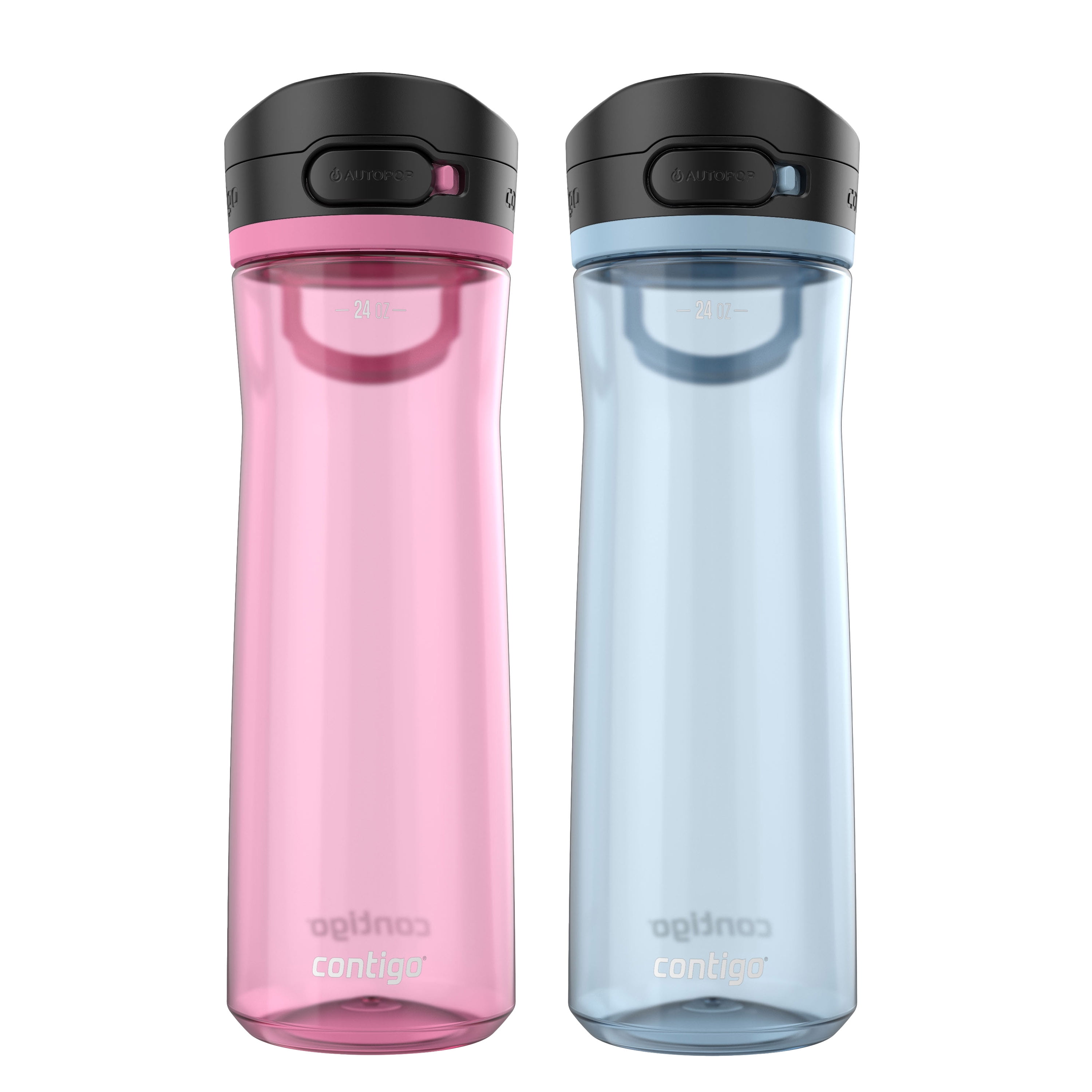 Bouteille d’eau Contigo Jackson 2.0 Tritan avec couvercle AUTOPOP, glacier et Azalée, 709 ml (24 oz)