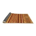thumbnail image 2 of Ahgly Company Indoor Round Abstract Orange Modern Area Rugs, 8' Round, 2 of 4