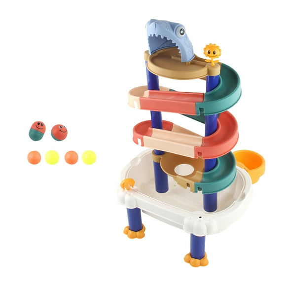 IROINID Toys Games Kids,Christmas Decorations,Baby Toys Clearance,Novelty Gag Toys for Girls Boys,Christmas Gifts for Kids,Assembled Spherical Slide DIY Assembled Water Bathing Water Slide Toy