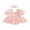 Pink, variant on Bagilaanoe Newborn Baby Girl Summer Rompers Dress Sequins Short Sleeve Bodysuits + Headband 3M 6M 12M 18M Infant Patchwork A-line Dresses
