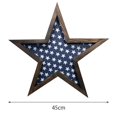 thumbnail image 2 of Madera Para Mesa Del Día De La Independencia, Mesa De Estrella De Cinco Puntas De Ee. Uu., Adornos De Madera, Escritorio, Oficina, Decoración De Fiesta En Casa Kearding HA045119-01, 2 of 6