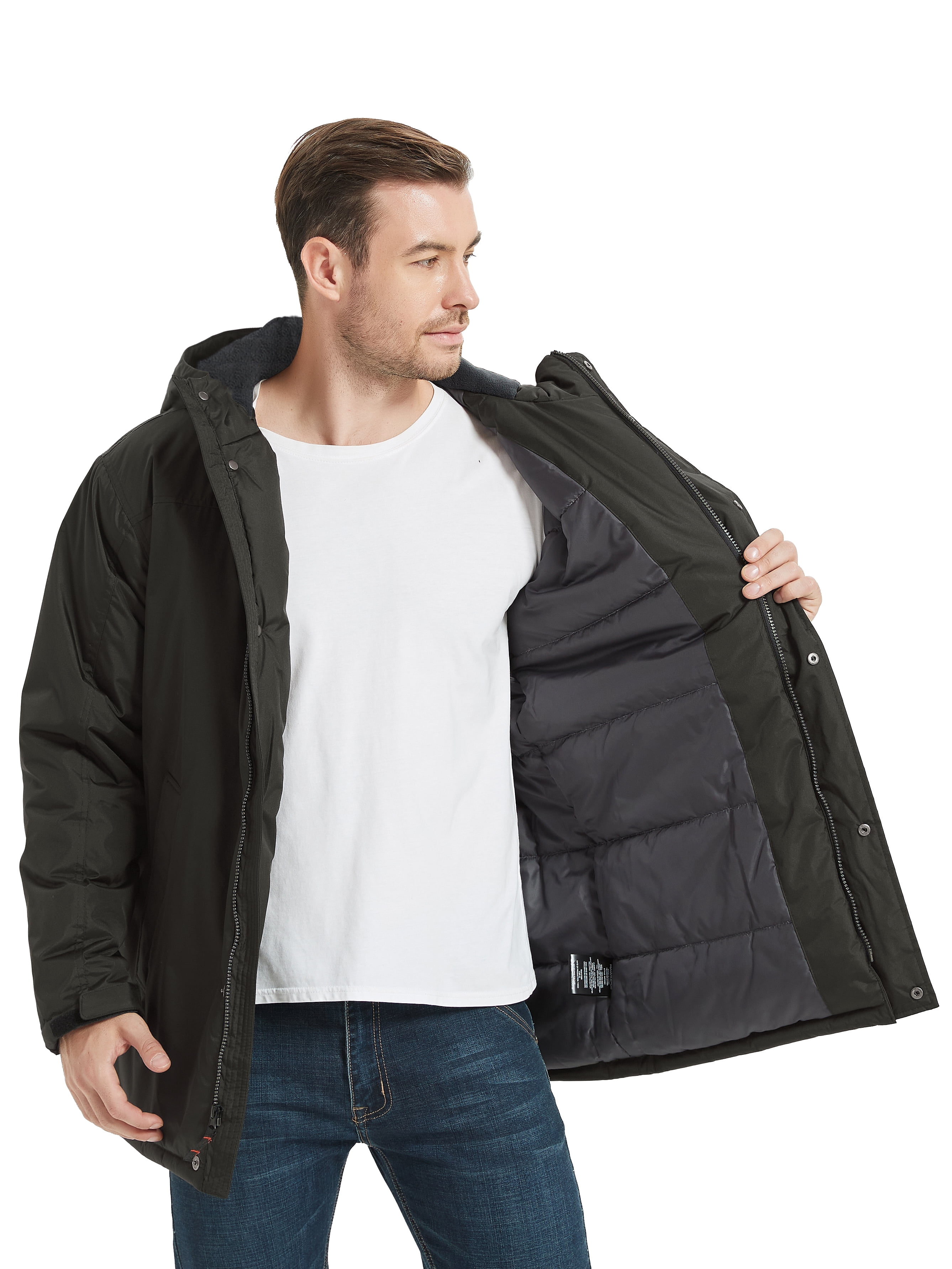 Hawke & Co Mens Hooded Snorkle Jacket, Sizes S-2XL