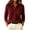 Wine, variant on Staron Women's Winter Tops Button Down Collared Long Sleeve Slim Sweater Jacket Casual Solid Coat, Black M