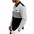 thumbnail image 5 of Mens Shirts, Men's Casual Loose Short Sleeve Golf Shirt Button Turndown Collar Comfortable Performance Top Casual Work Golf Shirts Black L, 5 of 8