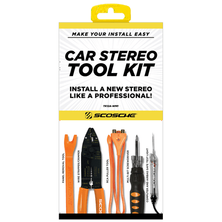 Scosche TK12A-WP1 12 Volt Tool Kit for Car Radio/Stereo Installation New