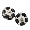 thumbnail image 2 of Lipstore Roues Pliantes Faciles de 58 mm Roues Omnidirectionnelles pour les Passionnés de Vélo Blanc, 2 of 8