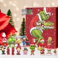 thumbnail image 3 of Disfraces de Halloween 2024 Calendario de Adviento del Grinch Caja sorpresa navideña 24 regalos Cuenta regresiva del monstruo verde Caja sorpresa de Halloween, 3 of 5