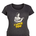 thumbnail image 3 of Star Wars - Valentine Princess Leia I Love You - Maternity Scoop Neck Graphic T-Shirt, 3 of 5