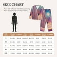 thumbnail image 5 of Uemuo Dreamy Moonlit Window Pattern Womens Pajama Sets,PJ Set for Women,Pajamas for Women Logo,Long Sleeve Pajama Set for Women,Soft Long Sleeve Top With Pants-Medium, 5 of 9