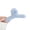 Light Blue, variant on Winter Plush Hair Claw Faux Furry Cross Teeth Back Head Shark Clip Solid Color Hair Barrette Headwear Hair Accessories