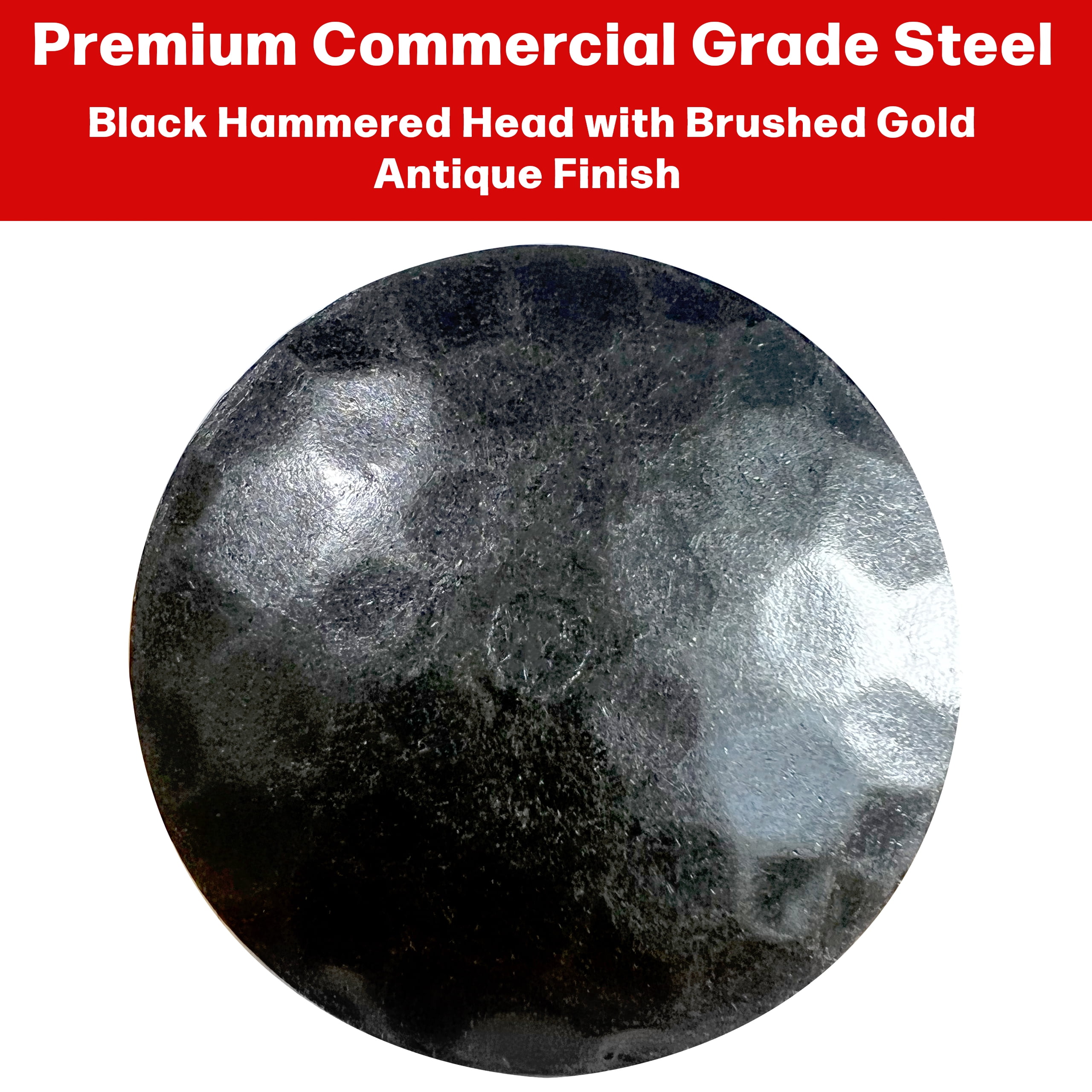 50 Pack- 1.5 Inch  Iron Clavos Decorative Screws Black Forged Hammered Screw Antique Forged Finish by Sidco Supply