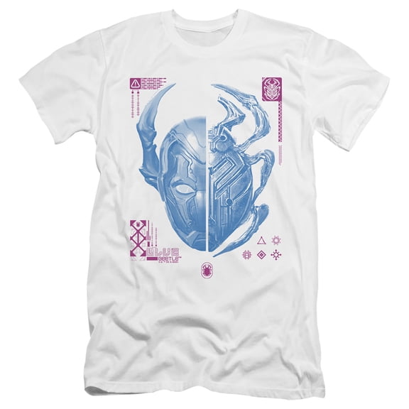 Blue Beetle (2023) Split Beetle Unisex Adult Canvas Brand T Shirt