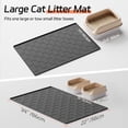 thumbnail image 5 of Large Silicone Cat Litter Mat, Waterproof/Urineproof, Litter Recycling, Easy to Clean, Soft on Kitty Paws (22"X34"- Black), 5 of 7