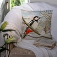 thumbnail image 3 of Carolines Treasures ASAD0701PW1414 Spotted Woodpecker by Sarah Adams Canvas Decorative Pillow  14Hx14W multicolor, 3 of 4