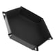 thumbnail image 5 of Bandeja hexagonal ados Caja de almacenamiento con soporte para bandeja rodante ados para juegos de RPG DND, interior Negro Baoblaze Bandeja de dados de mazmorras y dragones, 5 of 8
