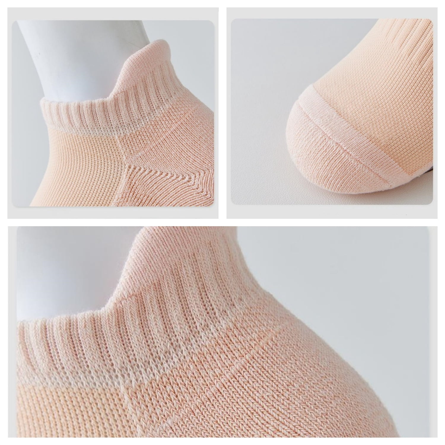 Sookeceks 6 Pairs Ankle Socks for Women, Cushioned Low Cut Sports Socks for Women With Heel Tab Size 5-12