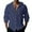 Dark Blue, variant on Caqnni Men's Summer Short-sleeved Shirt Button Top Linen Color Shirt (AG,XL)