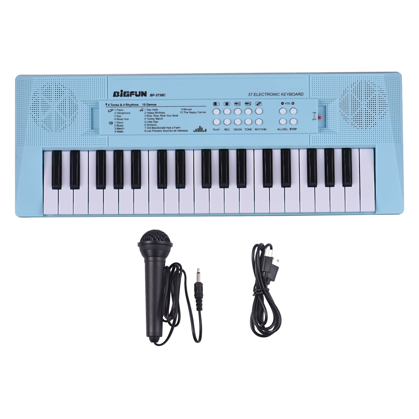 electric piano 37 Key Electric Keyboard Piano 4 Tones 4 Rhythms Portable Music Instrument for Beginners