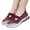 Red, variant on YOUYEDIAN Orthopedic Shoes for Women Fashion Slip On Round Toe Versatile Sport Comfy Sneakers Breathable Mesh Soft Casual Walking Shoes