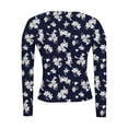 thumbnail image 5 of Vekome Women Shirts Casual Long Sleeve Plus Size Basic Pullover Tops Slim Round Neck Tee Shirts Ribbed Knit Print Blouses, 5 of 6