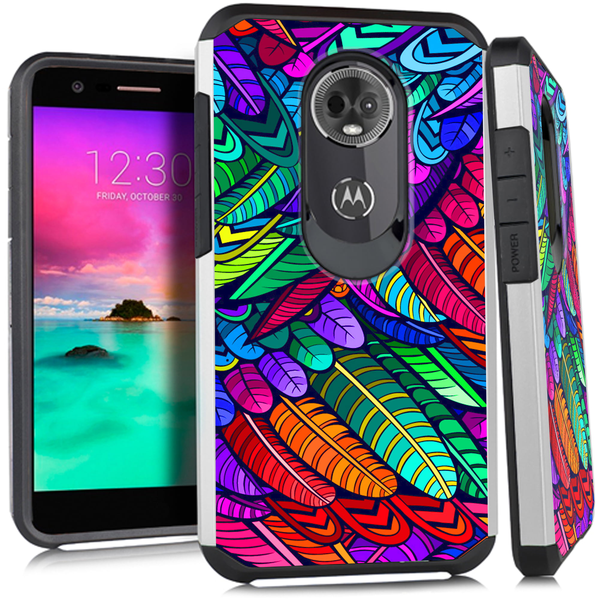 DALUX Hybrid Slim Phone Case Compatible with Moto G7 Power
