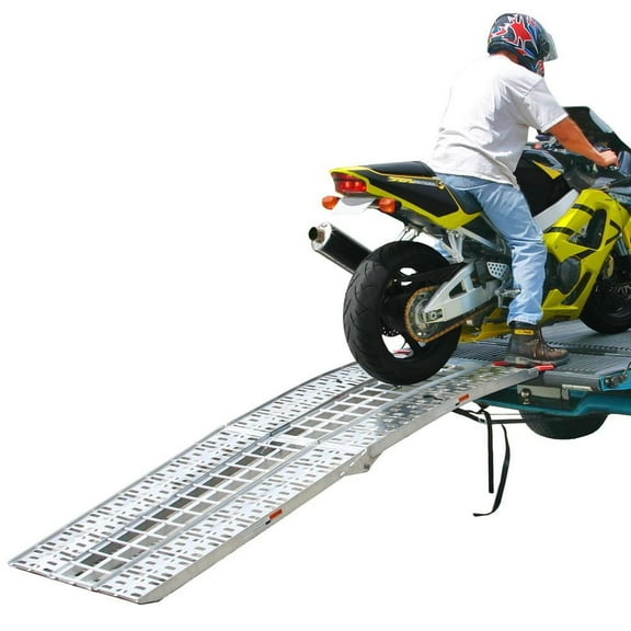 Black Widow AF-9034-HD Aluminum 7' 6in Arched Folding Motorcycle Ramp