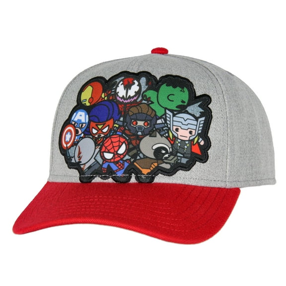 Marvel Hat For Men Marvel Comic Men's Chibi Kawaii Style Characters Adult Snapback Hat Cap