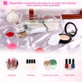 thumbnail image 5 of Unique Bargains Clear Acrylic Makeup Organizer Cosmetic Jewelry Display Box Brush Holder, 5 of 7