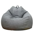 thumbnail image 2 of Ludlz Solid Color Cloth Lazy Lounger Bean Bag Sack Chair Sofa Dust Cover Decoration, 2 of 8