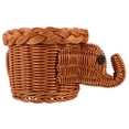 thumbnail image 3 of LEORX Fruit Storage Basket Covered Snack Basket Brown Plastic 1Set for Restaurant Use, 3 of 7