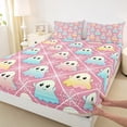 thumbnail image 3 of jejeloiu Colorful Ghost Twin Sheet Sets,Halloween Spider Webs Twin Fitted Sheet,Geometric Geometric Lines Flat Sheet For Girl Boy,Breathable Room Decoration,3-Piece, 3 of 7