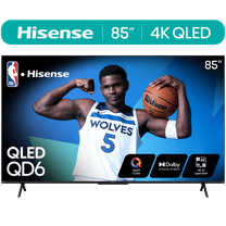 Hisense 85-Inch Class QD6 Series QLED UHD 4K HDR Google Smart TV (85QD6N) - QLED, Dolby Vision, Dolby Atmos, 4K AI Upscaler, Motion Rate 120, HDR 10 , Game Mode Plus, Voice Remote