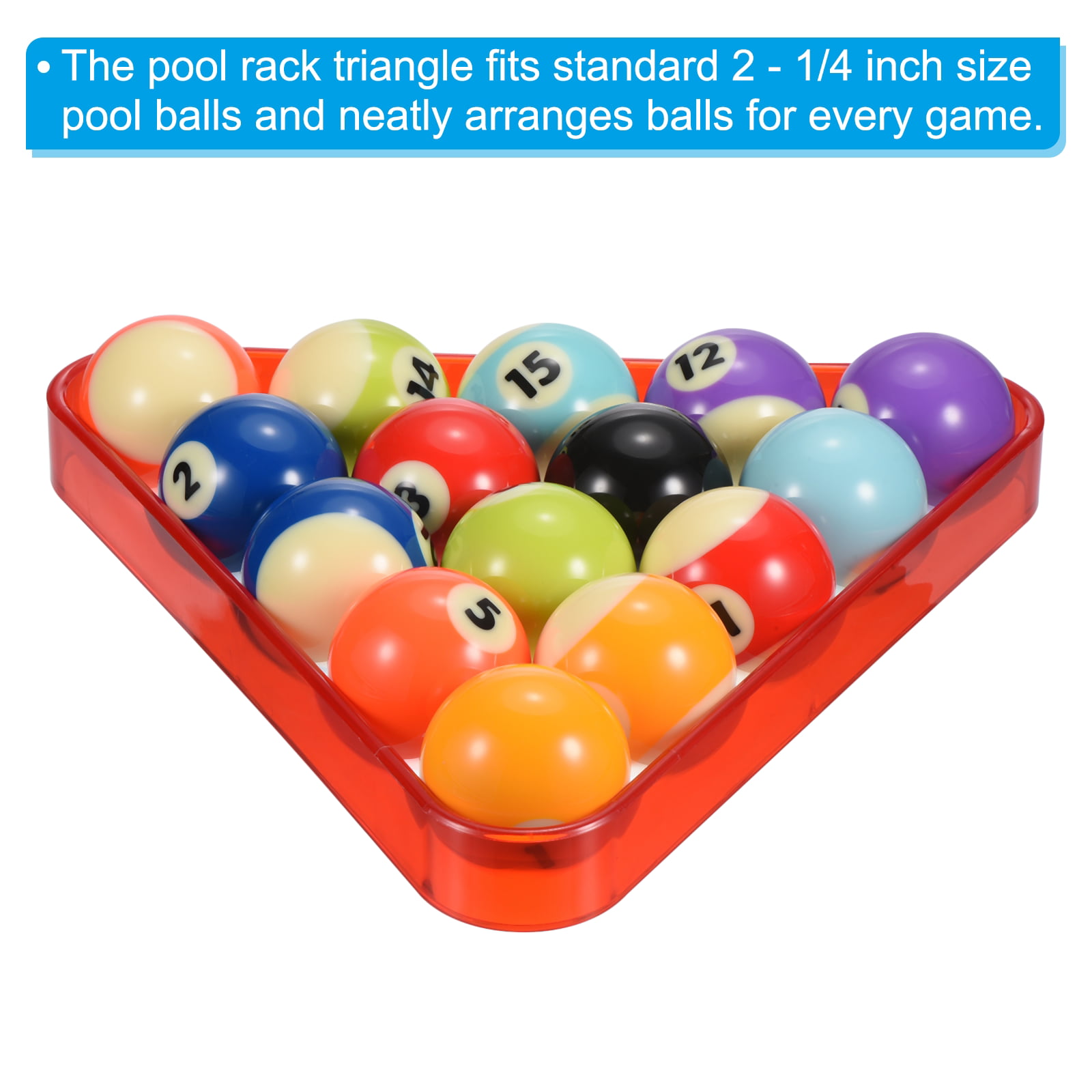 Pool Plastic Triangle Billiard Table Accessories, Sturdy for