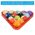 thumbnail image 5 of Uxcell Plastic Pool Triangle Rack Billiard 8 Ball Racks Pool Table Accessory, Purple, 5 of 6
