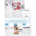 thumbnail image 5 of No Hook Cloth Fabric Shower Curtain with Snap in Liner, Jellyfish Coastal Waterproof Shower Curtains Set with See Through Top Window, Blue Nautical Summer Beach Ocean Bath Curtains Shower 54"x78", 5 of 6