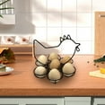 thumbnail image 5 of Iron Metal Egg Storage Rack, Countertop Kitchen Organizer Basket, Visible 12-Egg Holder, Rust-Resistant Compact Design, Space-Saving Pantry Essential for Fresh Eggs, 5 of 9