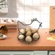 thumbnail image 5 of Cesta para huevos de hierro y metal, cesta para almacenamiento de cocina, diseño ajustable, estilo moderno, para cocina doméstica, soporte para huevos, organizador que ahorra espacio. Blaxill, 5 of 9
