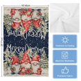 thumbnail image 5 of Christmas Kitchen Towels Set of 4, Water Absorbent Dish Towel, Snowflake Gnomes Pine Xmas Tree Black Decorative Hand Towels - Quick Drying Cloth for Cooking Baking, 18x28 Inch, 5 of 8