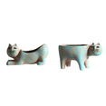 thumbnail image 1 of 2PCS Cute Cat Succulent Plant Pot Vase Cartoon Animal Ceramic Flower Pot Simulation Cactus Flower Pot Planters, 1 of 5