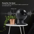 thumbnail image 4 of WOOZOO Compact Personal Oscillating Circulator Fan with Remote, Matte Black, 4 of 10