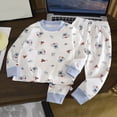 thumbnail image 2 of masbird Boys Girls Pajamas Little Toddler Long Sleeves and Pants Pajamas 2-Piece Pjs Set Kids Sleepwear 6-12 Months 12-24 Months 2t 3t 4t 5t 6t 7t 8t 9t(Light Blue,6-12 M), 2 of 4
