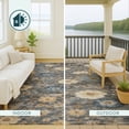 thumbnail image 4 of Addison Rugs Chantille Indoor/Outdoor Transitional Floral Pewter Machine Washable Rectangle Rug, 10' x 14', 4 of 8