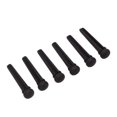 thumbnail image 4 of Guitar Pins, Black Long Life Span Standard 6Pcs Guitar Bridge Pins Set  For Replacement, 4 of 8