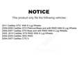 thumbnail image 2 of Kugel Front Wheel Bearing and Hub Assembly Pair for Car Cadillac CTS SRX STS - Left Right Side (Driver Passenger) K70-100279, 2 of 11